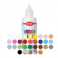 비바 글라스 데코 스티커 펜 90ml 36색 Viva Window Color