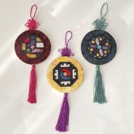 하비코 펄프클레이로 만드는 전통 문양 벽걸이 DIY 패키지 키트 방과후 홈콕 집콕 방학 놀이